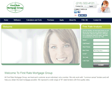 Tablet Screenshot of firstratemortgagegroup.com